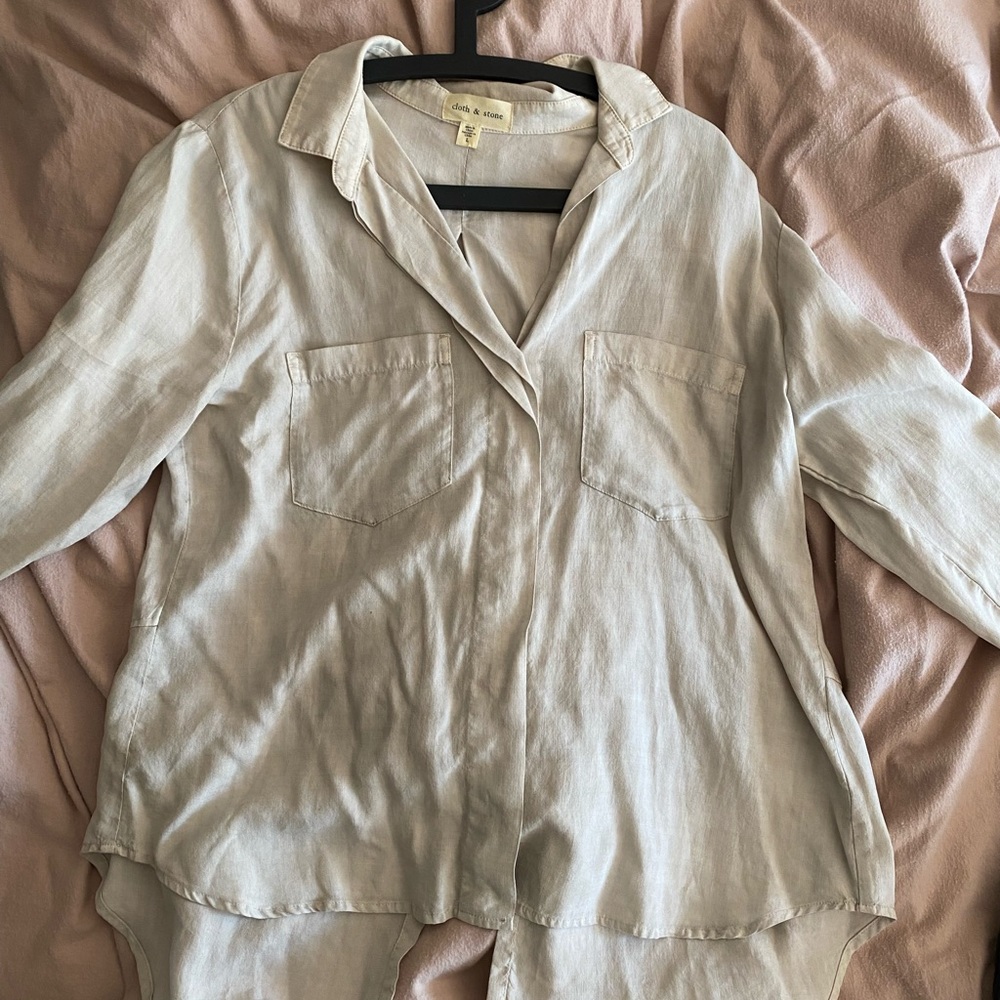 Cream Cloth and Stone button up shirt